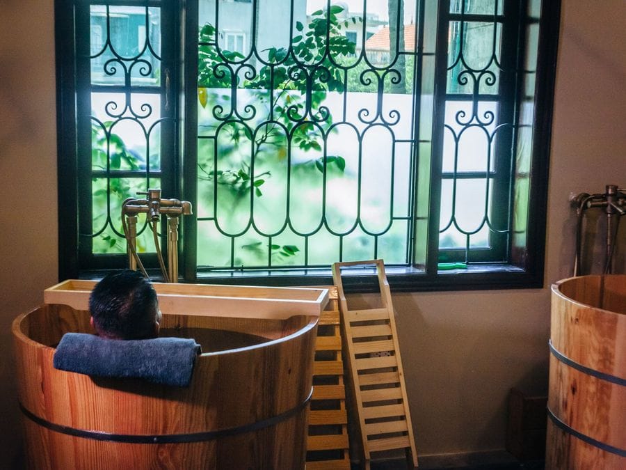 Xông hơi thảo mộc tại Ngải Spa